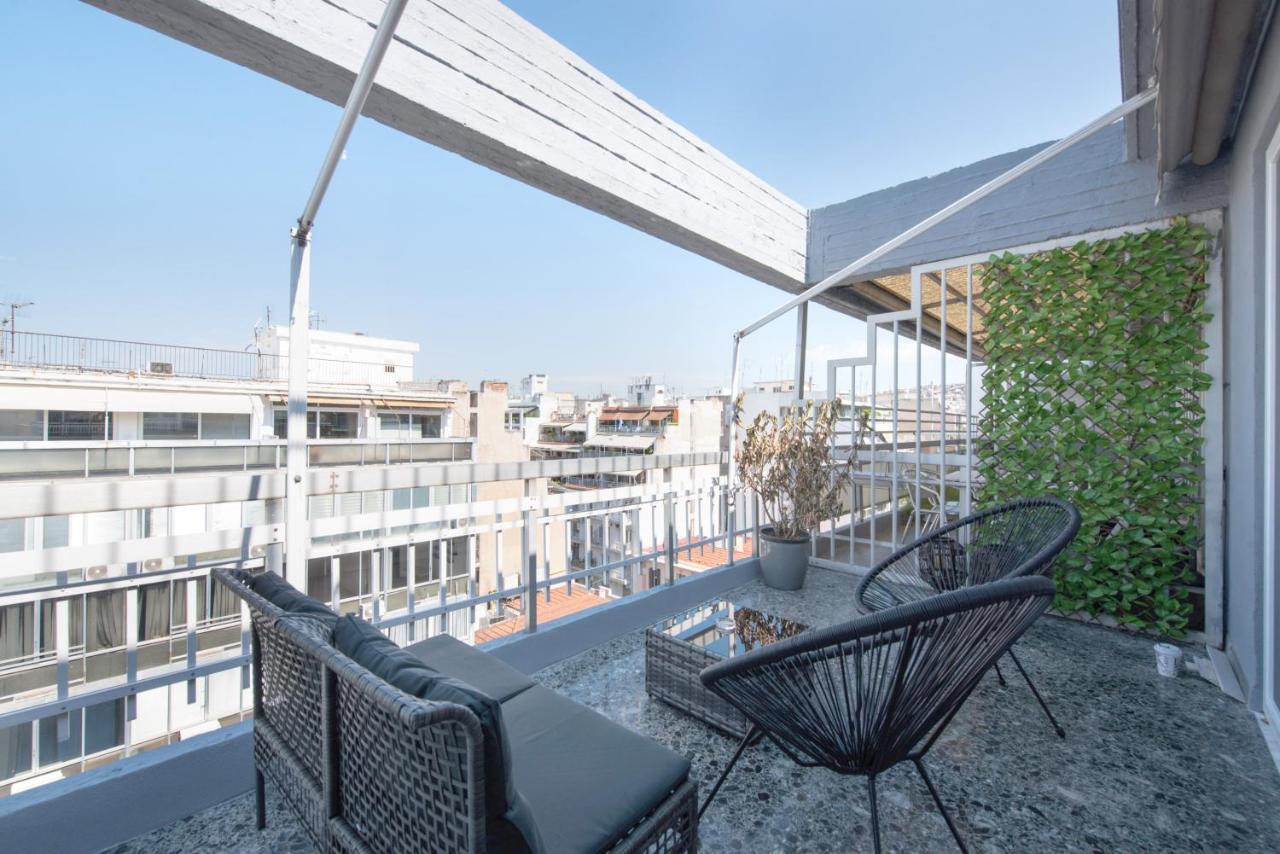 Daphne By Halu! : Downtown Family Penthouse Lägenhet Thessaloníki Exteriör bild